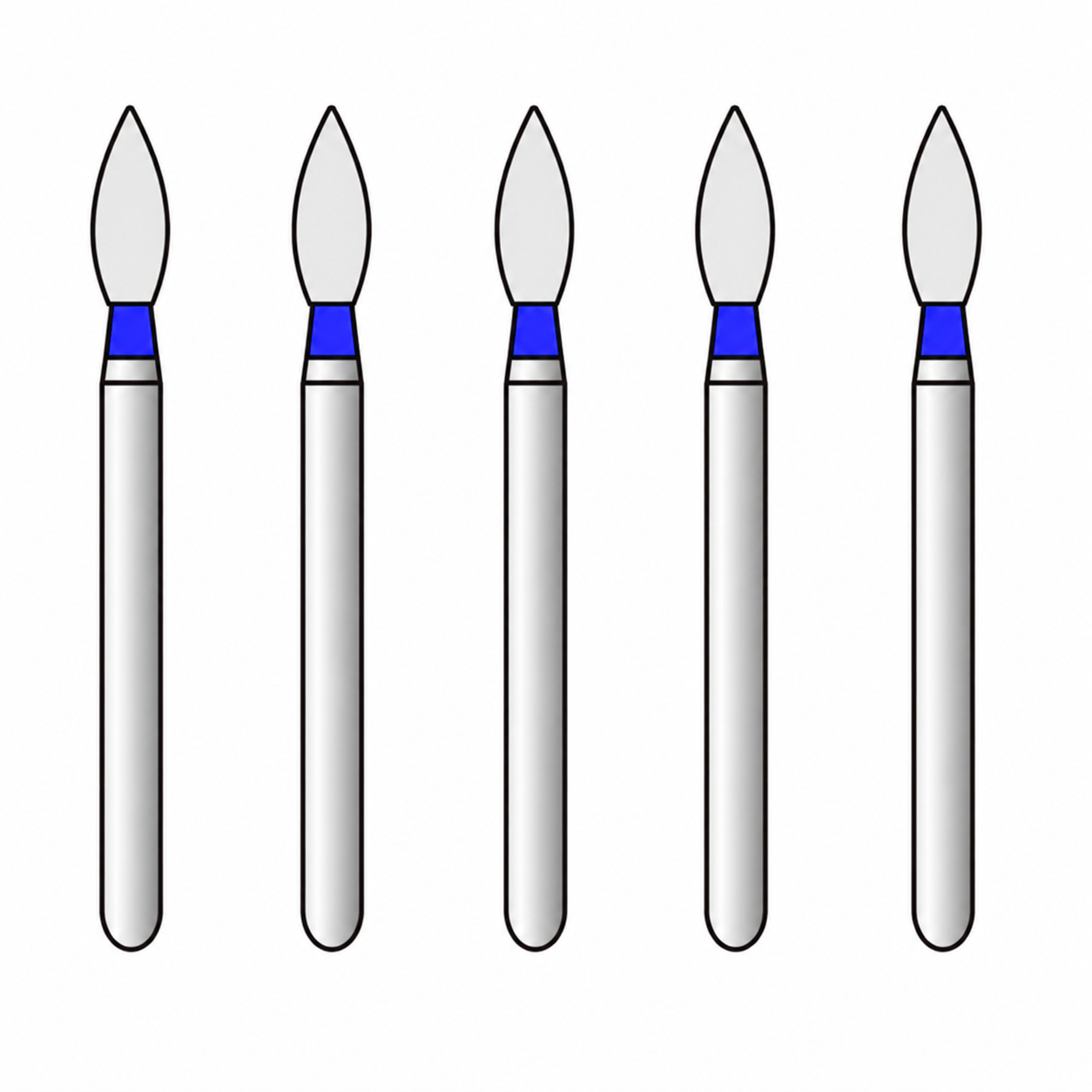 Frank Diamond Bur FO-29 | Made in Germany (Pack of 5)