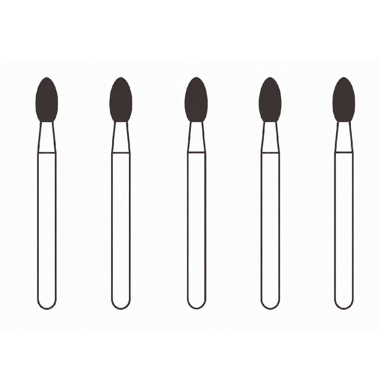 Frank Diamond Bur EX-25SC | Made in Germany (Pack of 5)