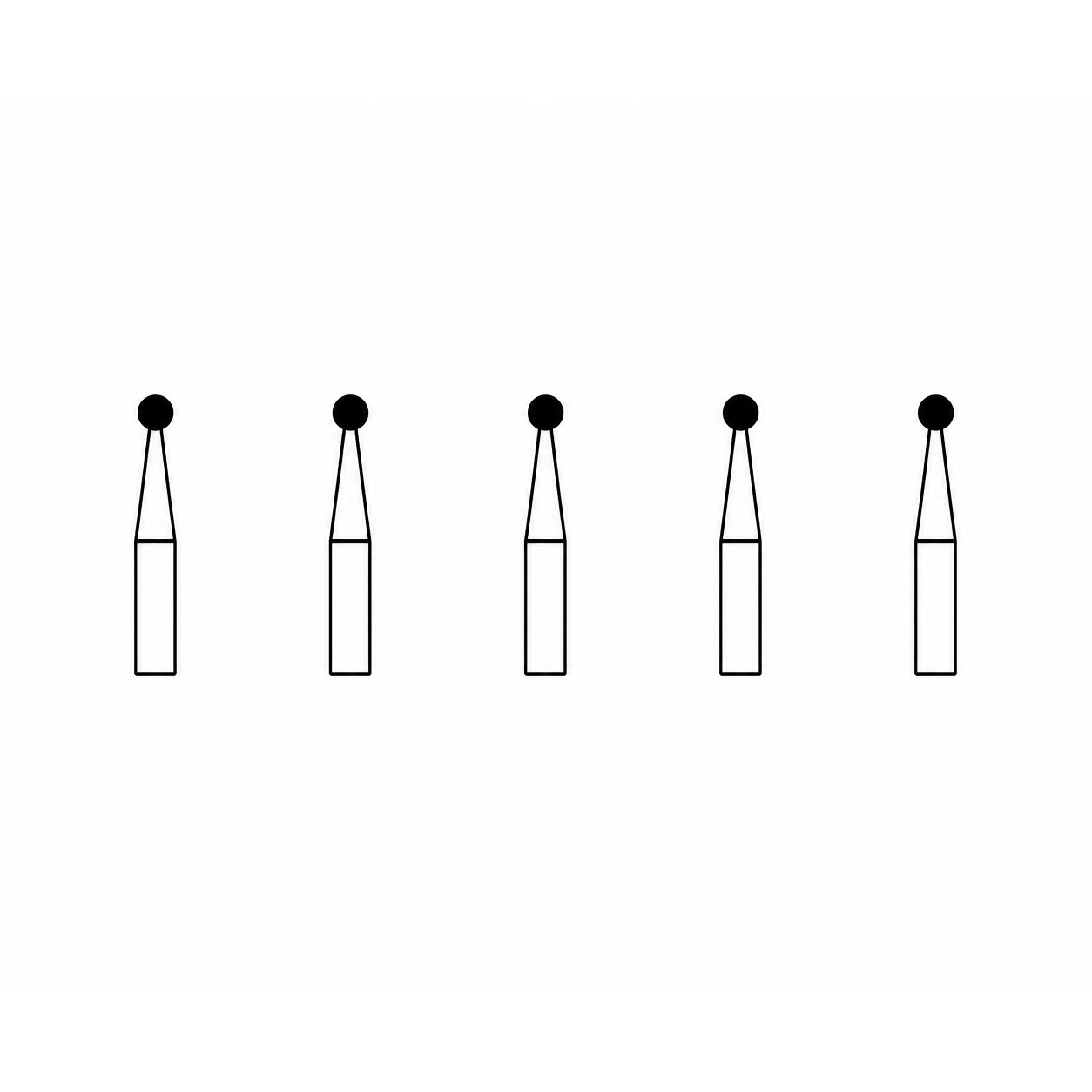 Frank Diamond Bur D.Z801.014.F.FG | Made in Germany (Pack of 5)