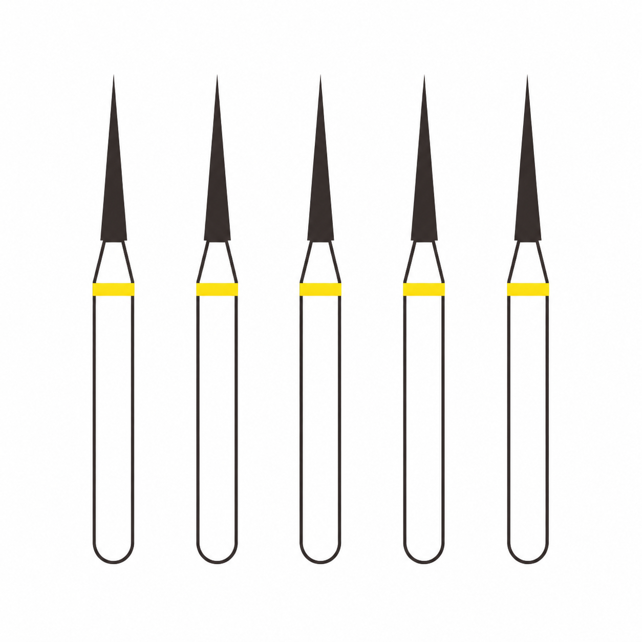 Frank Diamond Bur TC-10EF | Made in Germany (Pack of 5)