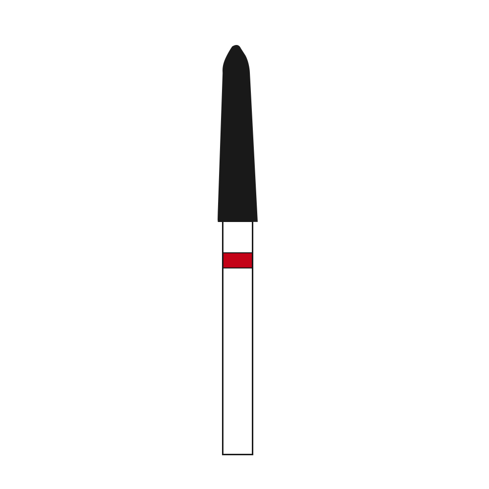 Frank Diamond Bur TO-25F | Made in Germany (Pack of 1)