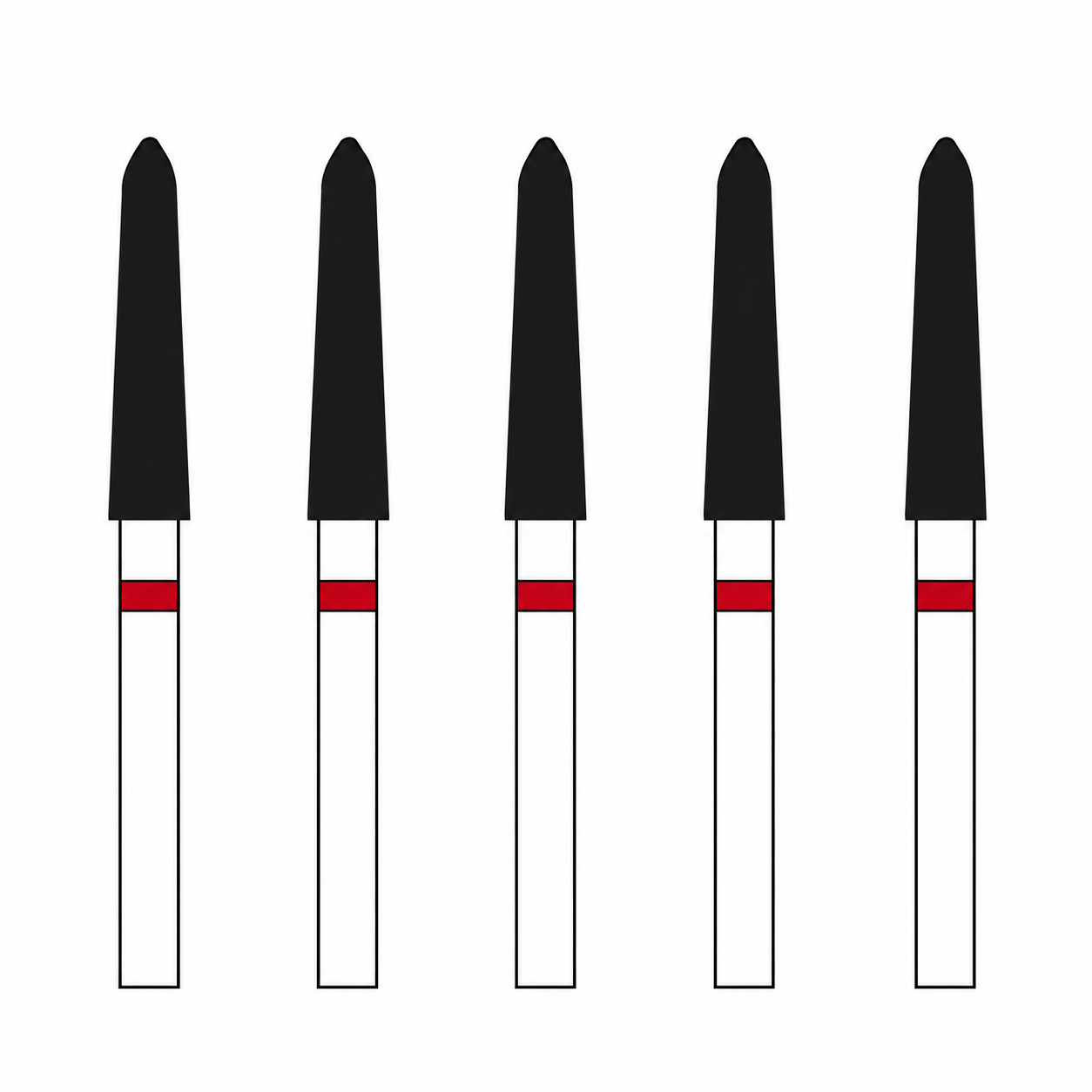 Frank Diamond Bur TO-24F | Made in Germany (Pack of 5)