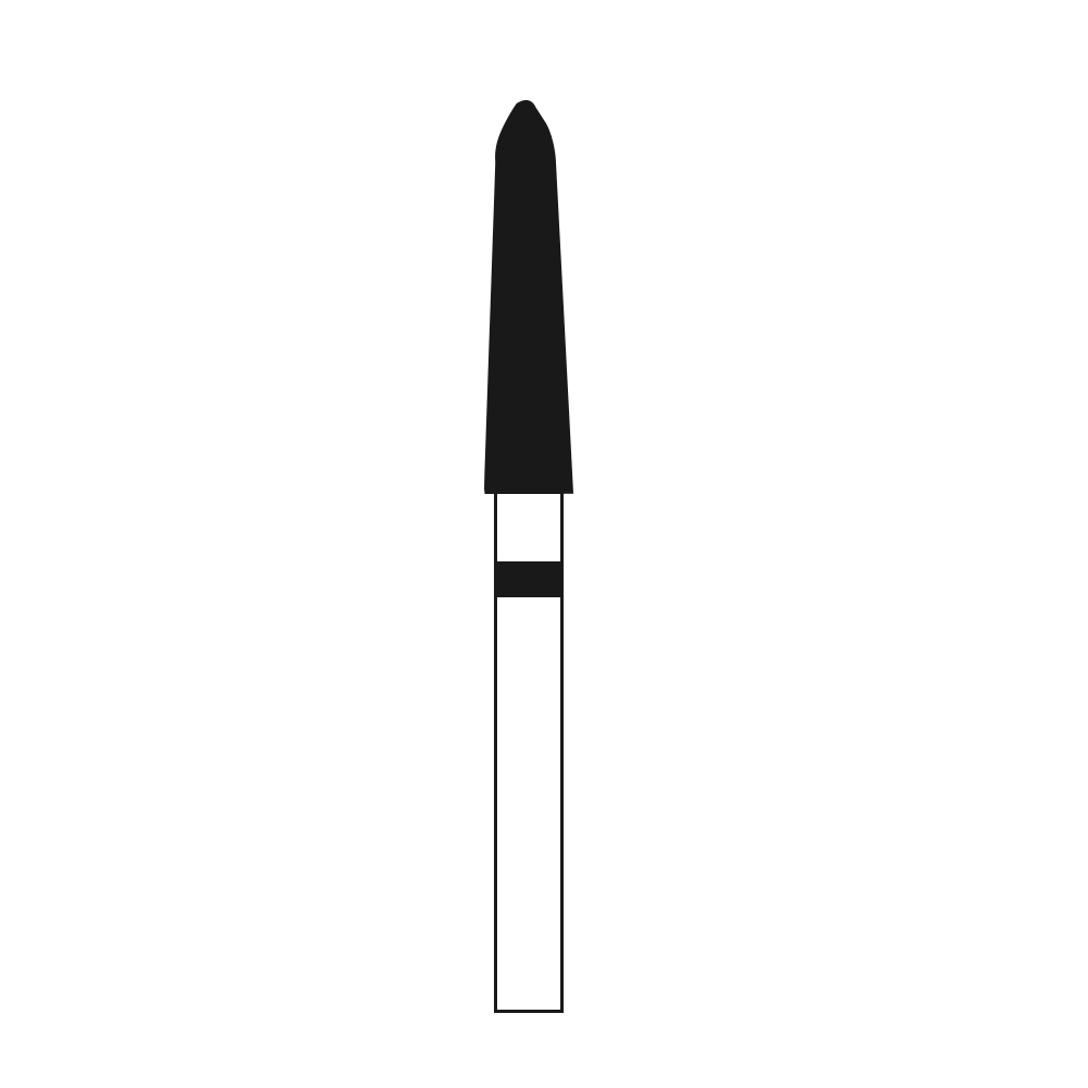 Frank Dental Tapered Ogival FG Diamond Burs TO- Series (Super Coarse)