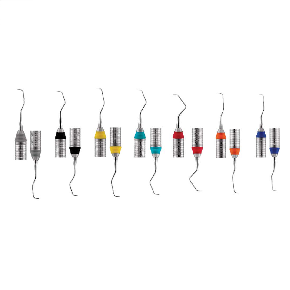 GDC Gracey Curettes Colour Coded Set of 7 In Pouch - GCCCP7#7