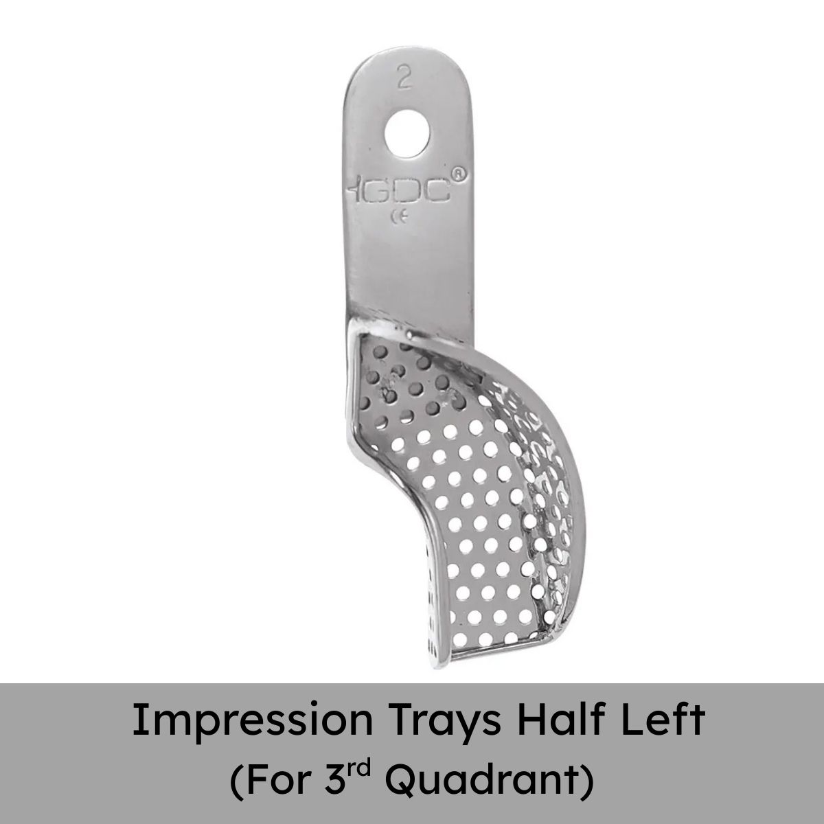GDC Impression Trays Half Left # 2 (Itrldphl2)