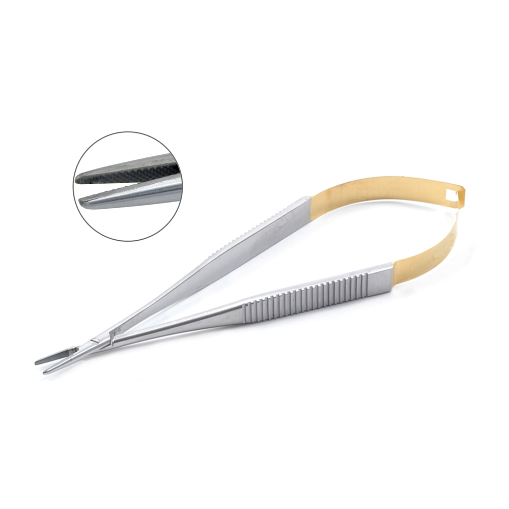 GDC Micro Castroviejo Needle Holder Straight Tc - 14cm (Nh5020)