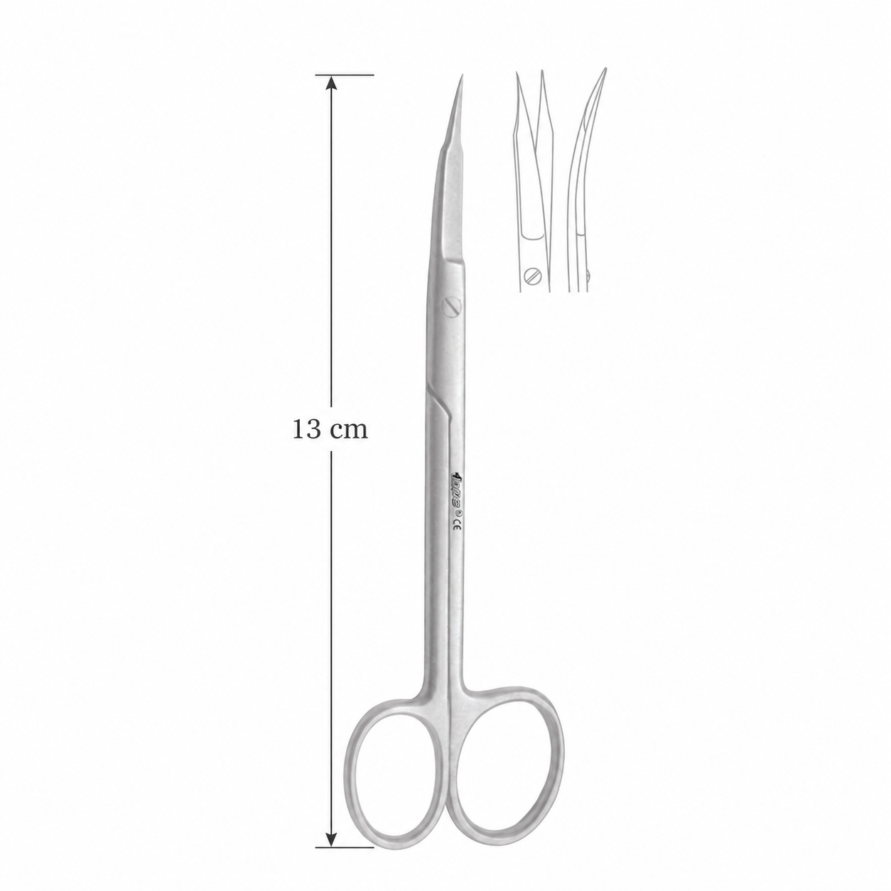 GDC Scissor Goldman Fox Curved 13cm (S16C)