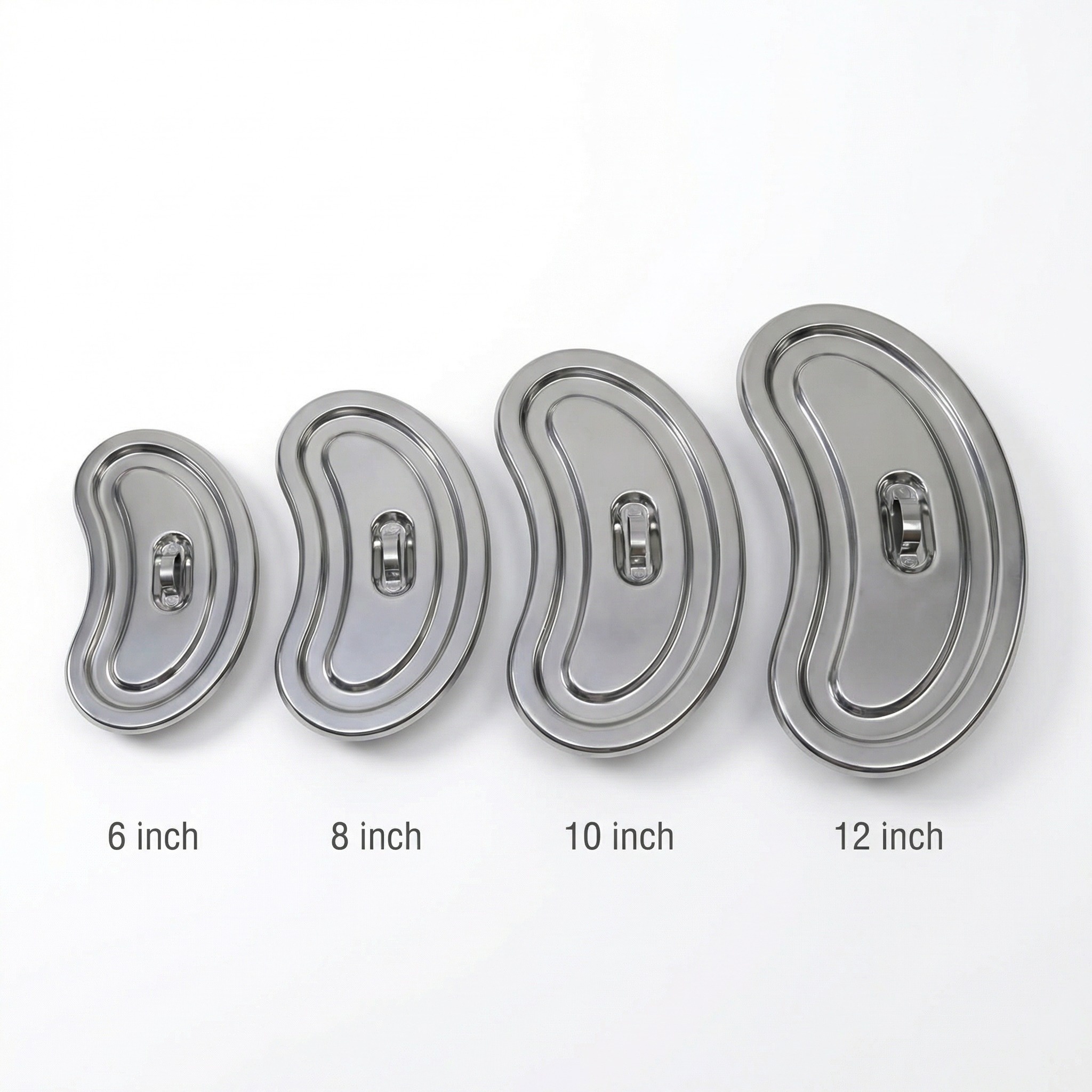 GI Stainless Steel Heavy Kidney Tray with Lid
