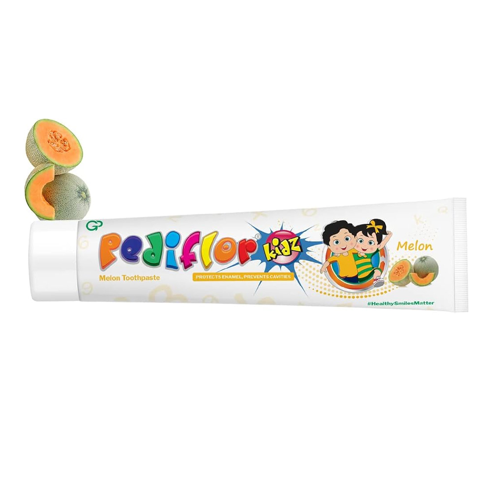 Group Pharma Pediflor Kidz Toothpaste - Melon (Pack of 6)
