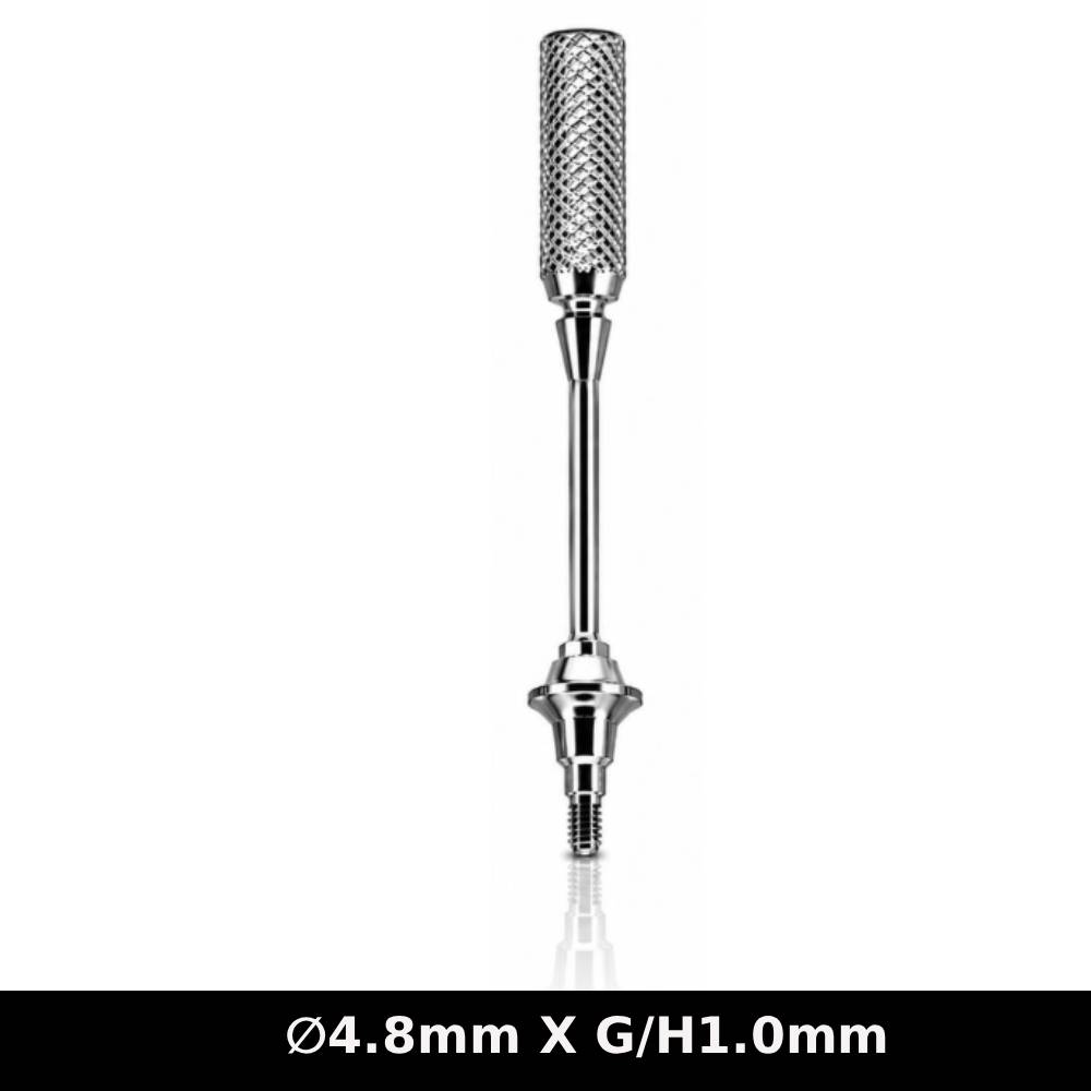 Dentaltech Multi Unit Straight Abutment RS ∅4.8mm X G/H1.0mm - Adin | Noris | MIS | AB Dental Compatible (RS3731)