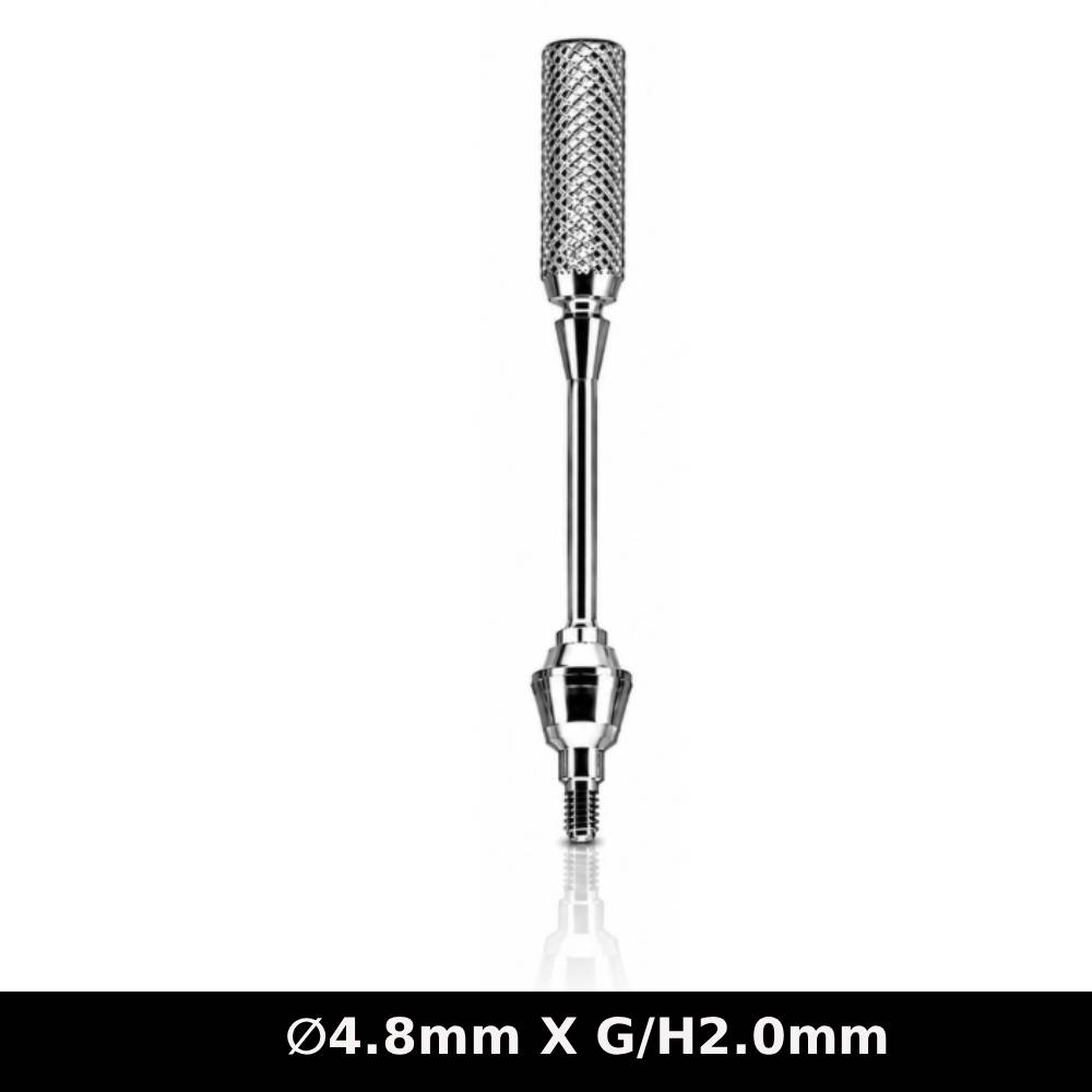 Dentaltech Multi Unit Straight Abutment RS ∅4.8mm X G/H2.0mm - Adin | Noris | MIS | AB Dental Compatible (RS3732)