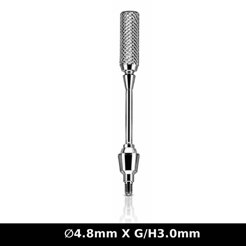Dentaltech Multi Unit Straight Abutment RS ∅4.8mm X G/H3.0mm - Adin | Noris | MIS | AB Dental Compatible (RS3733)