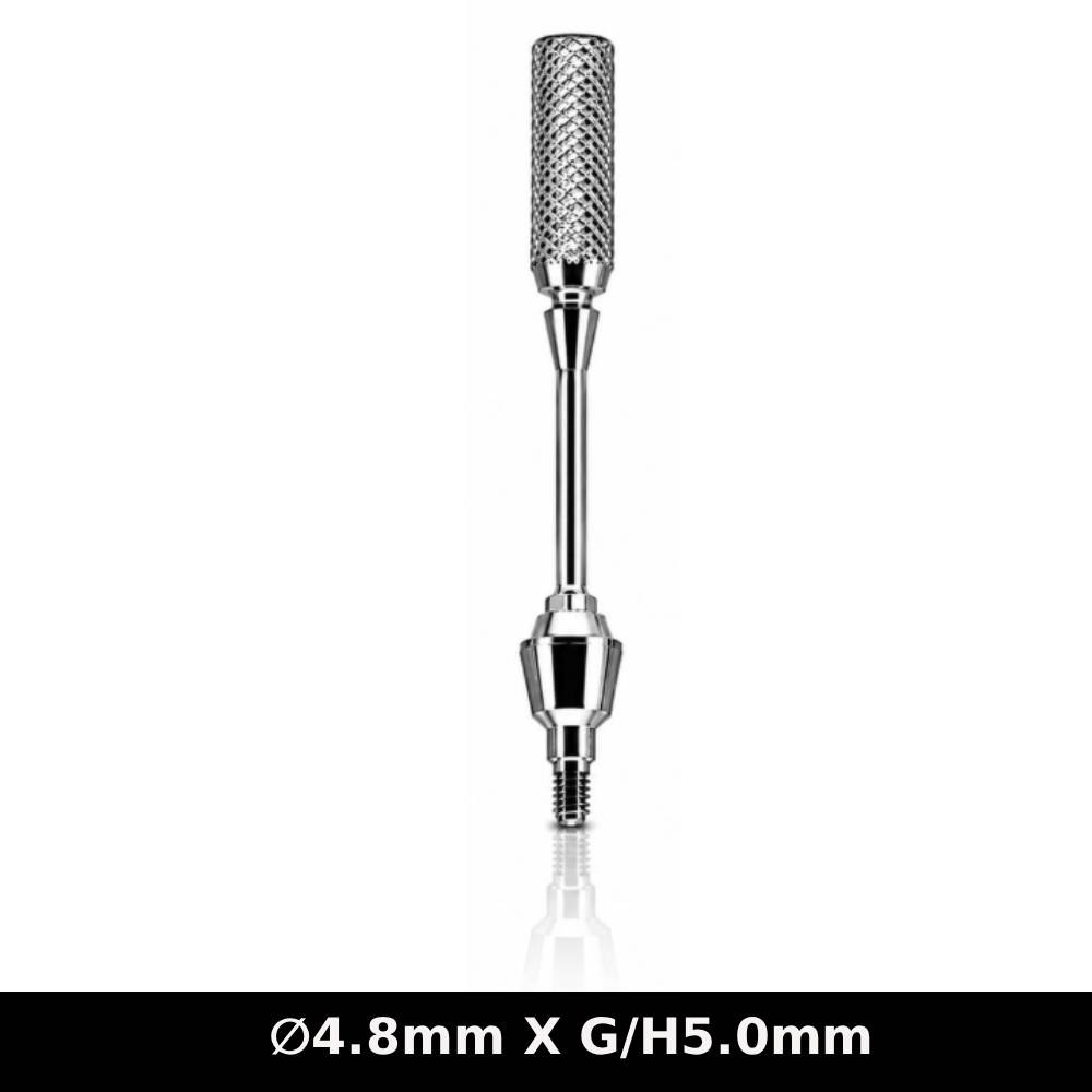 Dentaltech Multi Unit Straight Abutment RS ∅4.8mm X G/H5.0mm - Adin | Noris | MIS | AB Dental Compatible (RS3730)