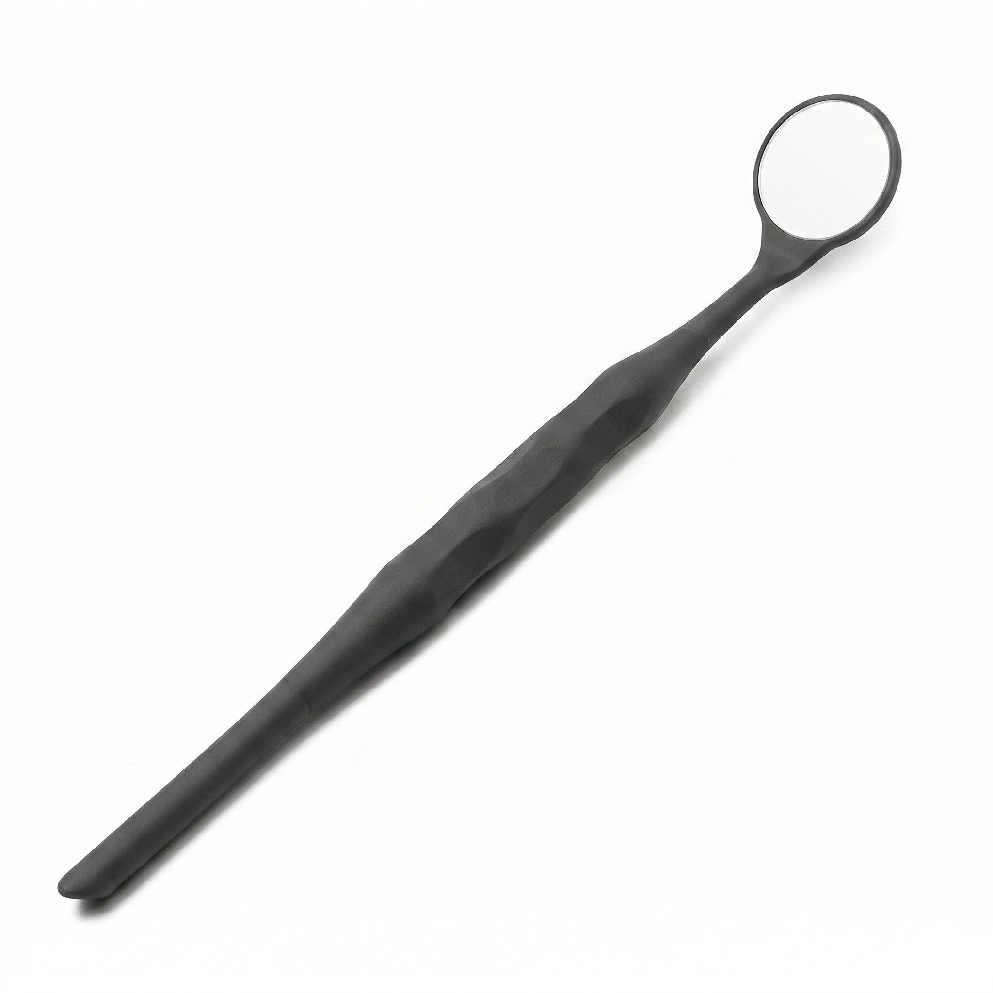 Hahnenkratt Relax FS Rhodium Mouth Mirror #5 (Anthracite Grey)