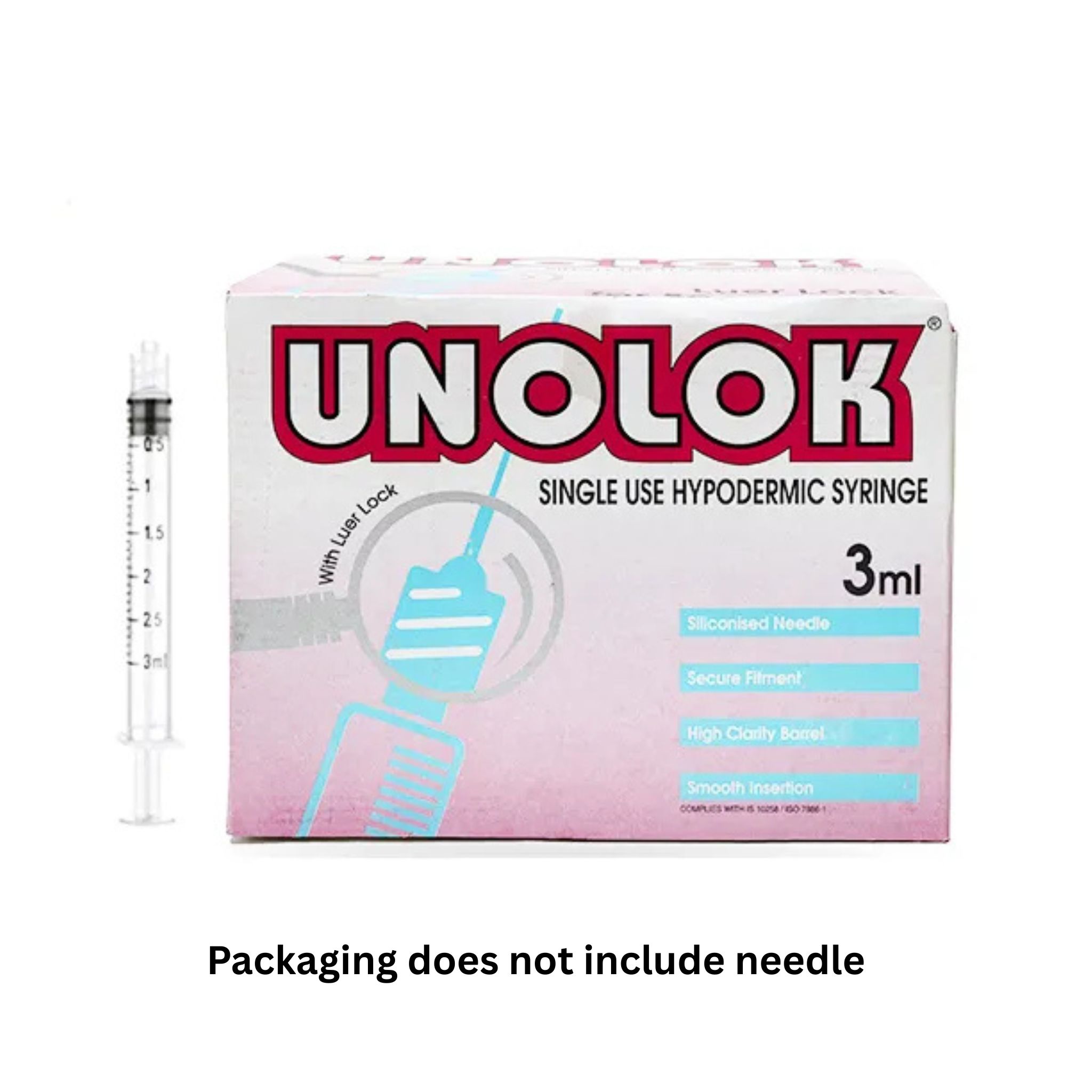HMD Unolok Syringe - 3ml (Without Needle)