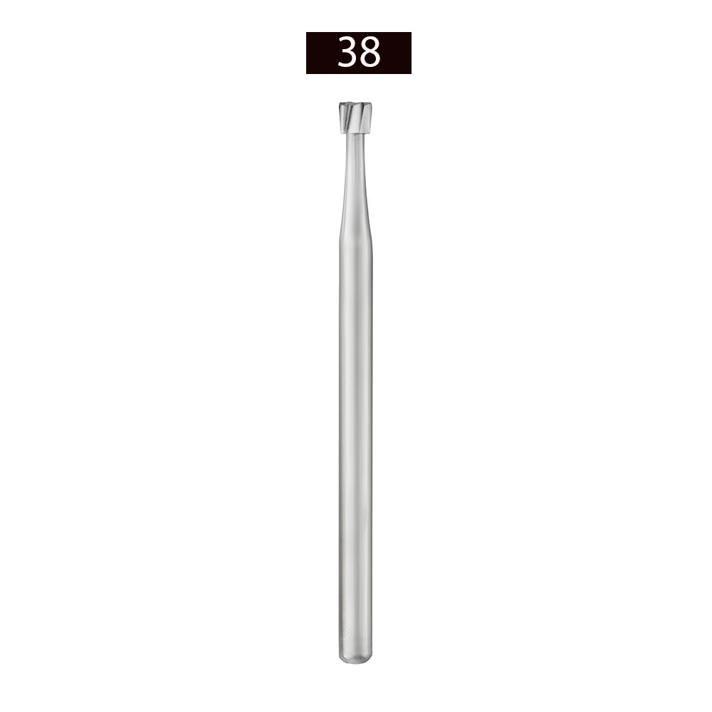 Hudens Bio Burstar Straight Handpiece HP Carbide Inverted Cone Bur 38 - INC-016 (Pack of 6)