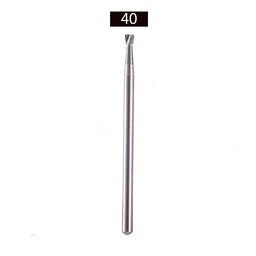 Hudens Bio Burstar Straight Handpiece HP Carbide Inverted Cone Bur 40 - INC-021 (Pack of 6)