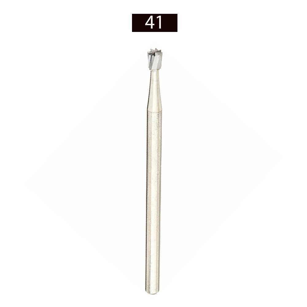 Hudens Bio Burstar Straight Handpiece HP Carbide Inverted Cone Bur 41 - INC-023 (Pack of 6)