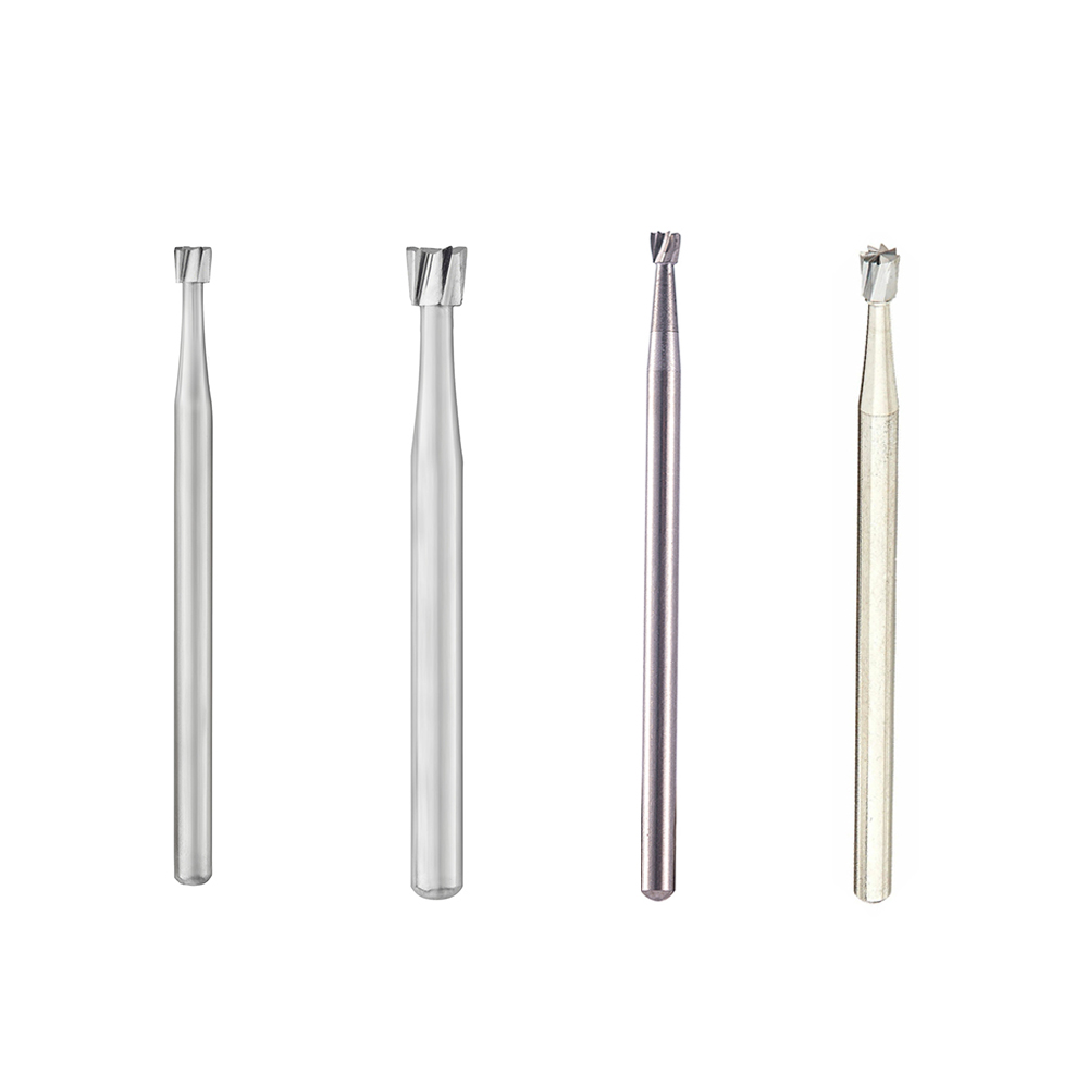 Hudens Bio Burstar Straight Handpiece HP Carbide Inverted Cone Burs (Pack of 6)