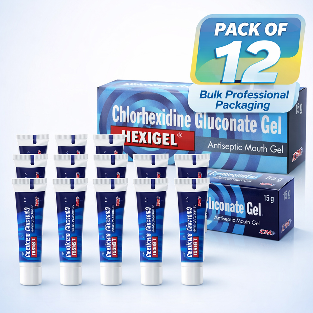 ICPA Hexigel Antiseptic Mouth Gel For Mouth Ulcers (Pack of 12)