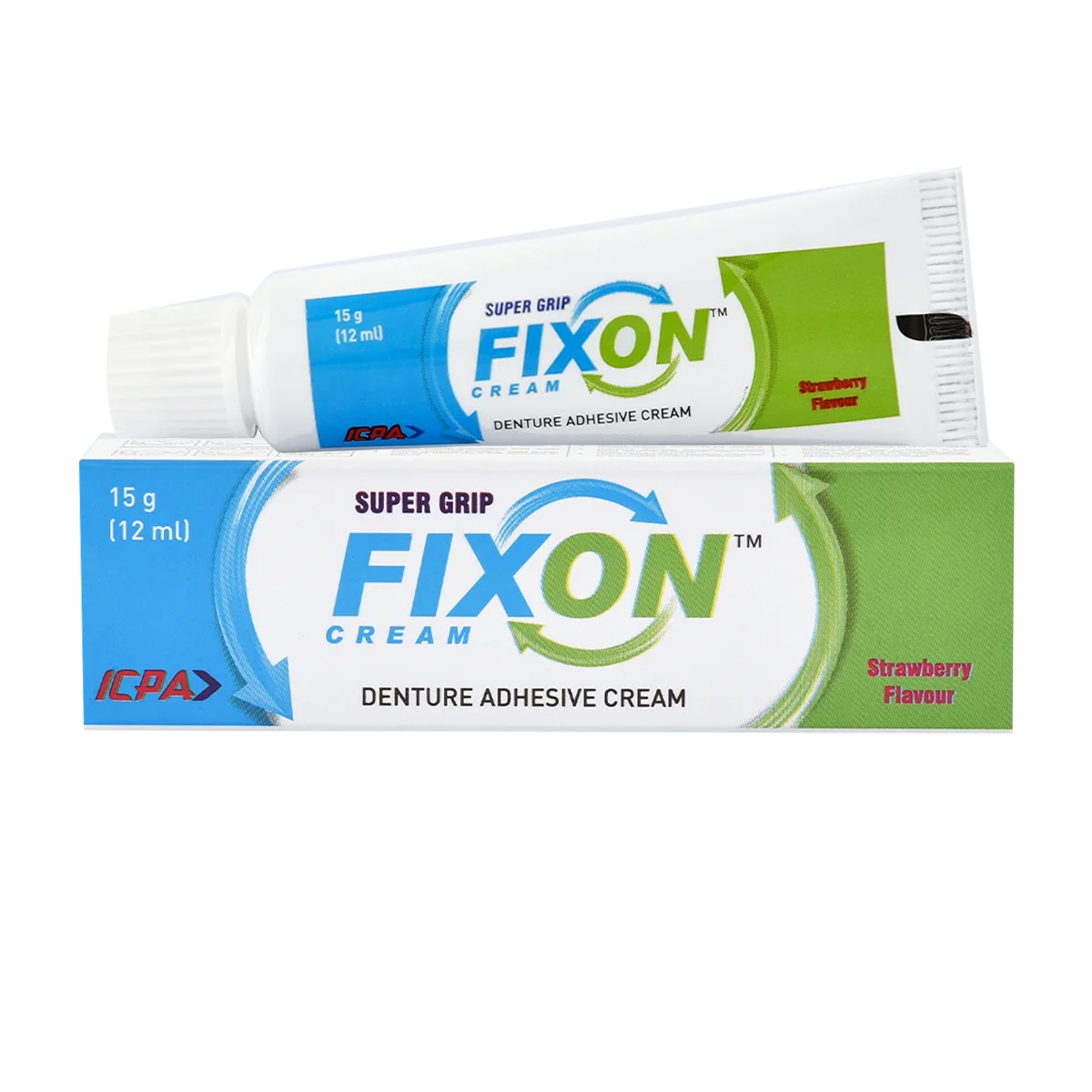 ICPA Super Grip Fixon Denture Adhesive Cream 15gm (Pack of 12)