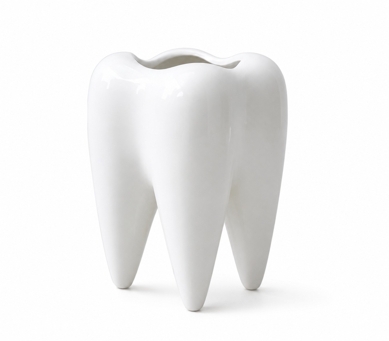 iDENTical Ceramic Tooth-Shaped Pen Holder