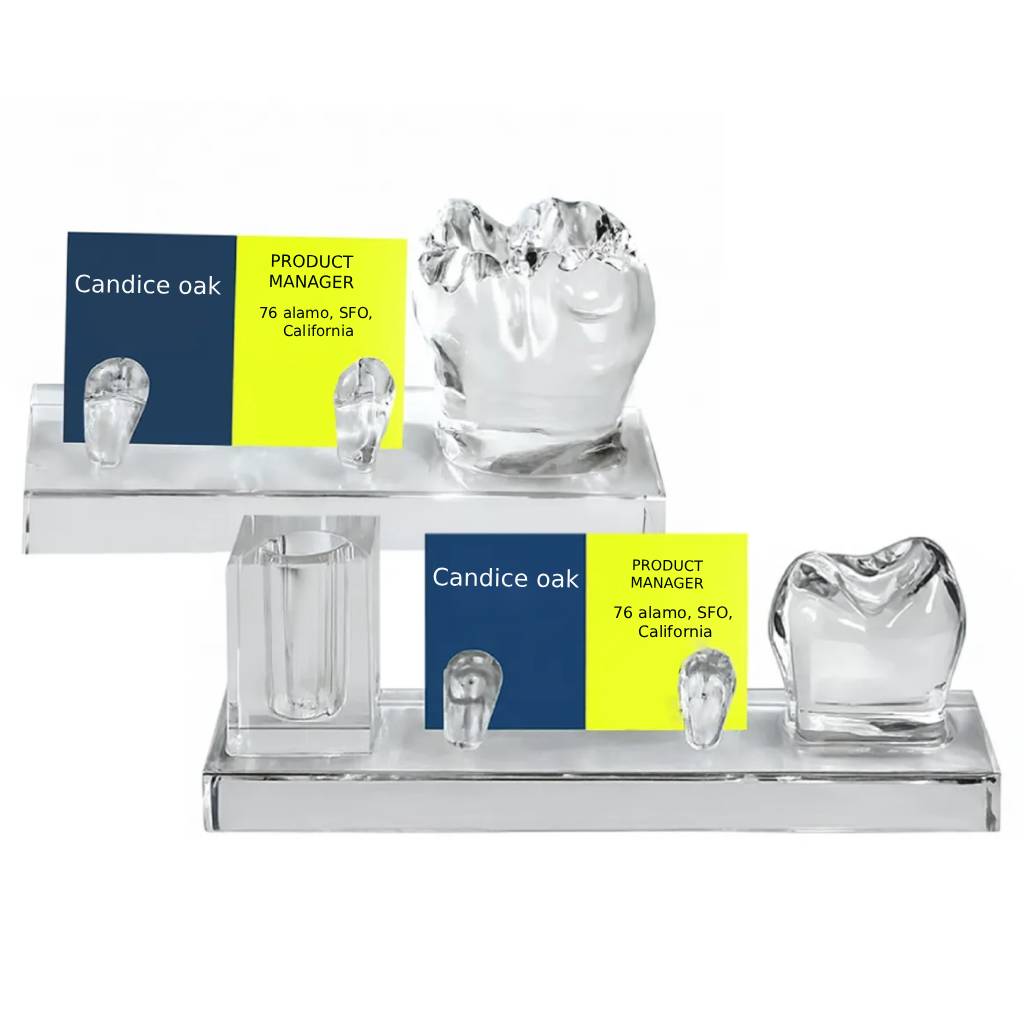 iDENTical Glass Business Card Holder