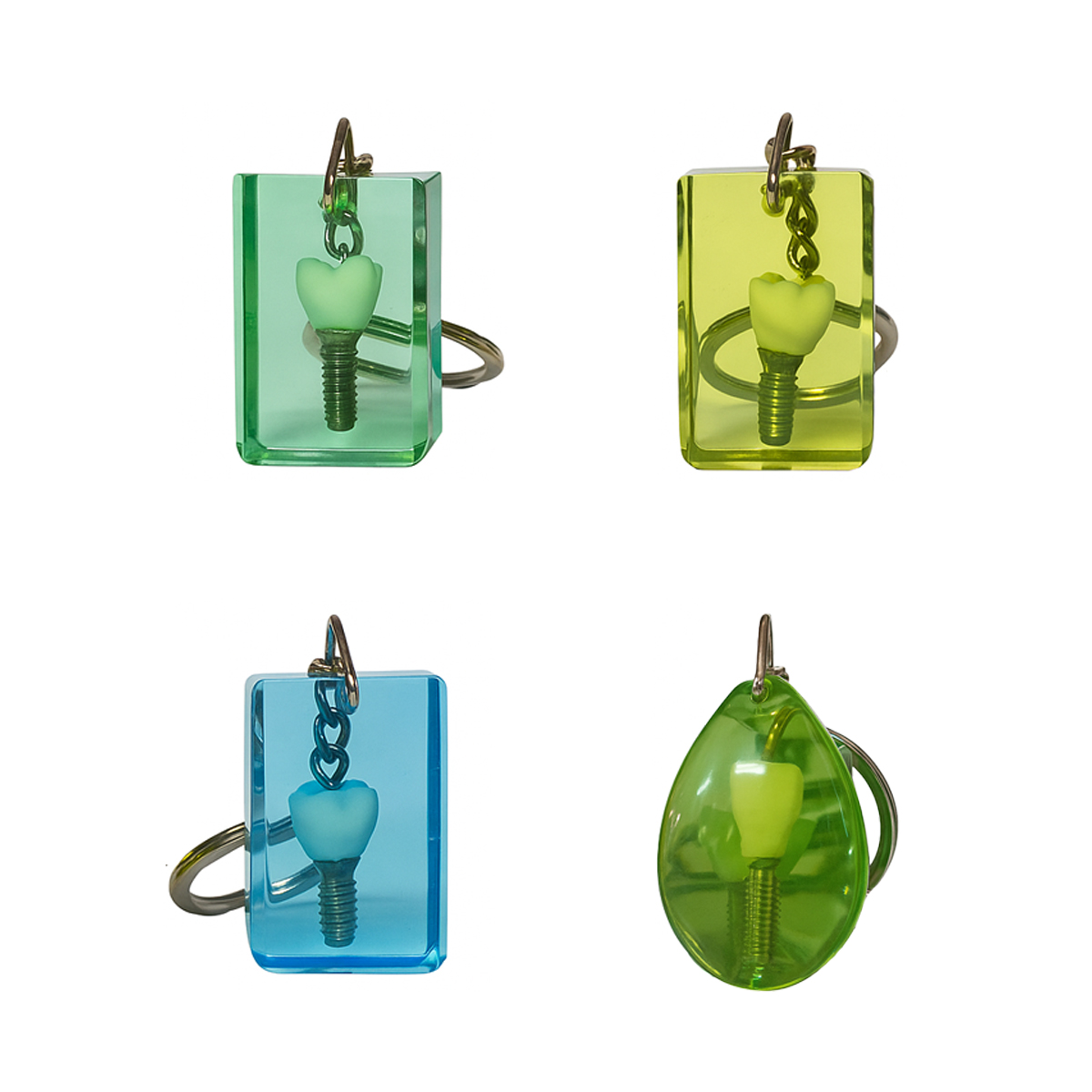 iDENTical Resin Block Keychain with Implant Model (3023)