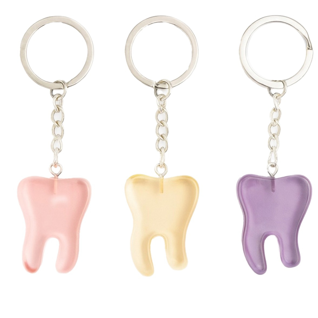 iDENTical Tooth Shape Resin Keychain