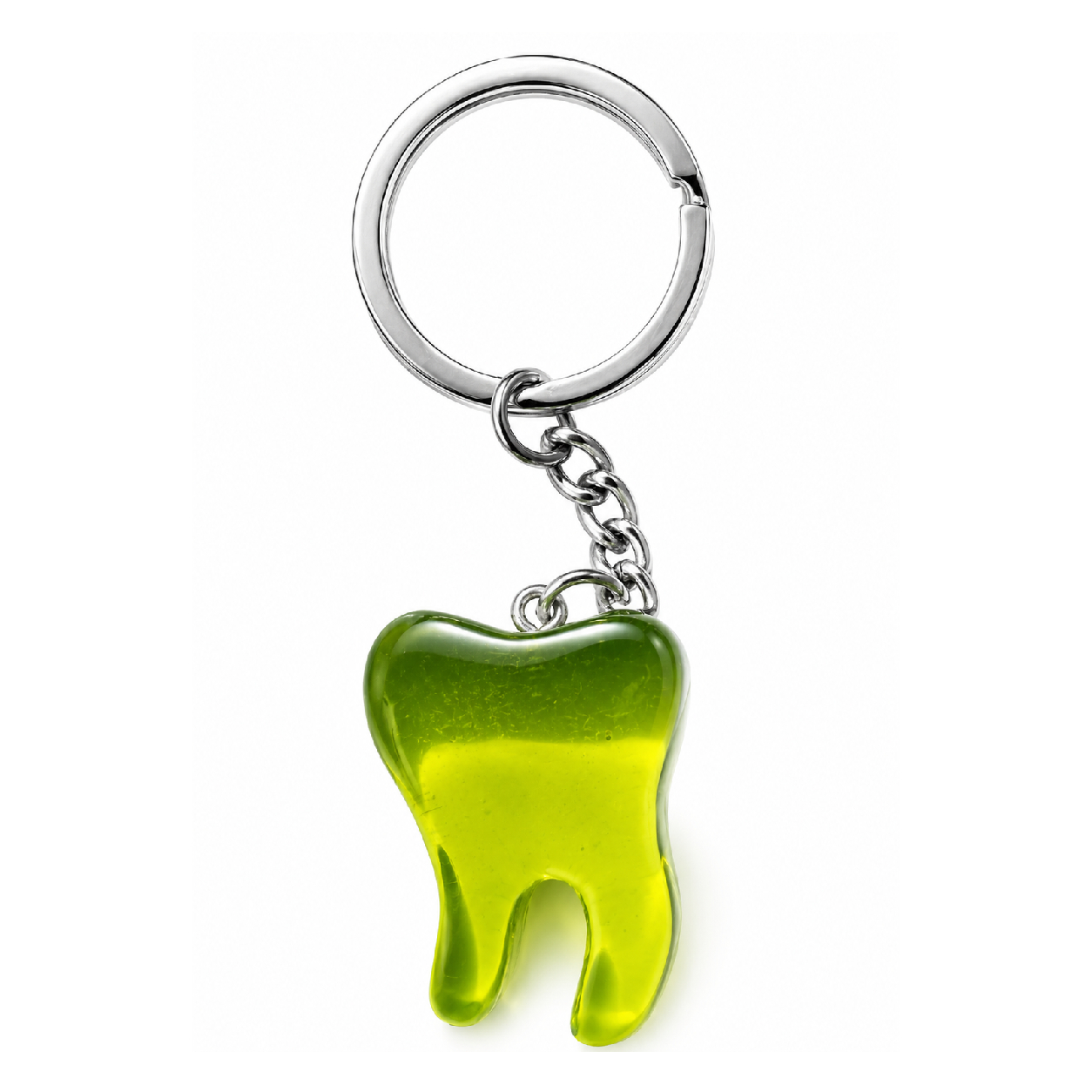 iDENTical Tooth Shape Resin Keychain - Light Green (3013)