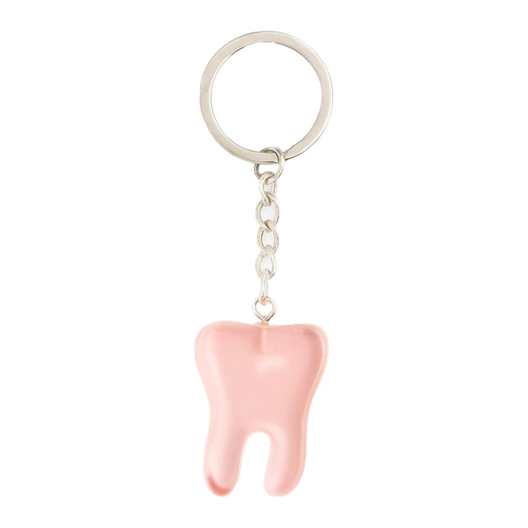 iDENTical Tooth Shape Resin Keychain - Peach (3013)