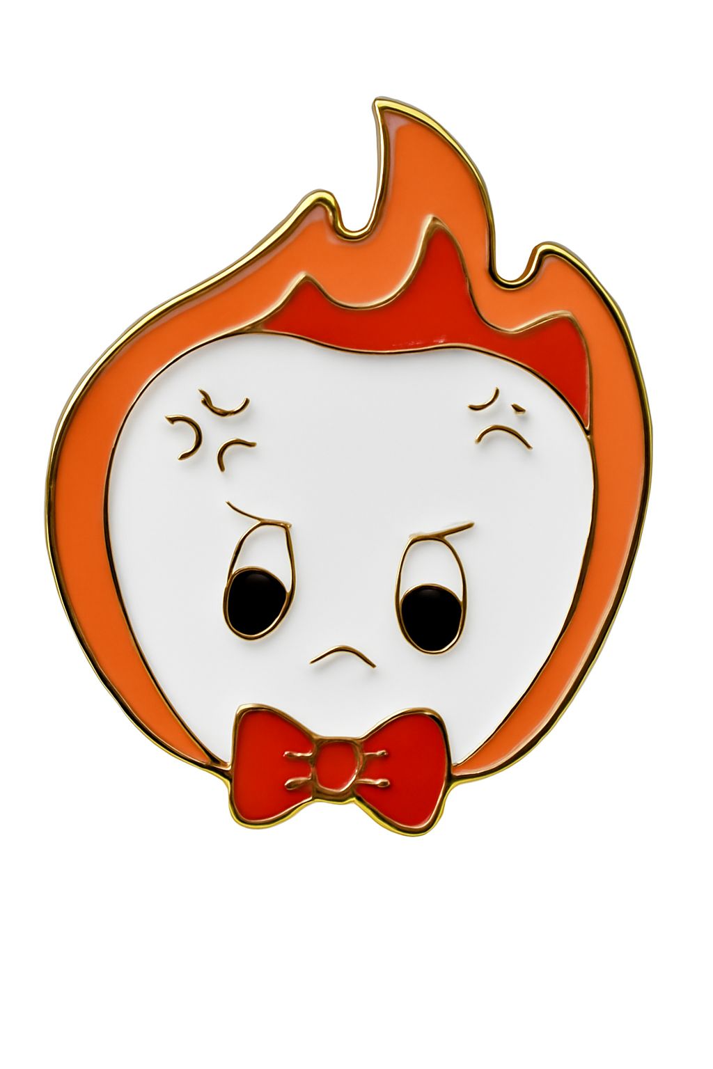 iDENTical Tooth With Flame Hair & Bow Tie Shape Brooch Pack of 1 (ZYR-7375)