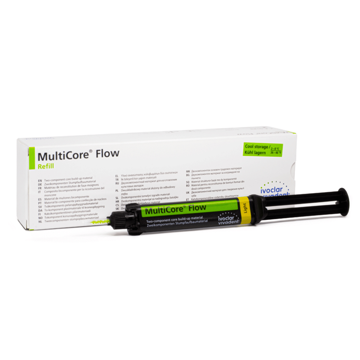 Ivoclar MultiCore Flow Dual-Cure Core Build-up Material  - Light