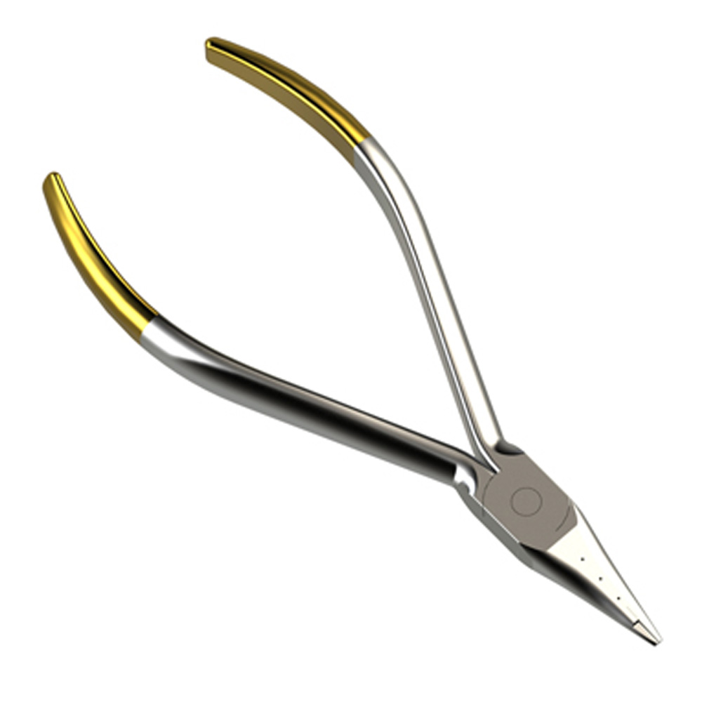 JJ Ortho Bird Beak Plier TC - Long With Grooves (90.02.18)
