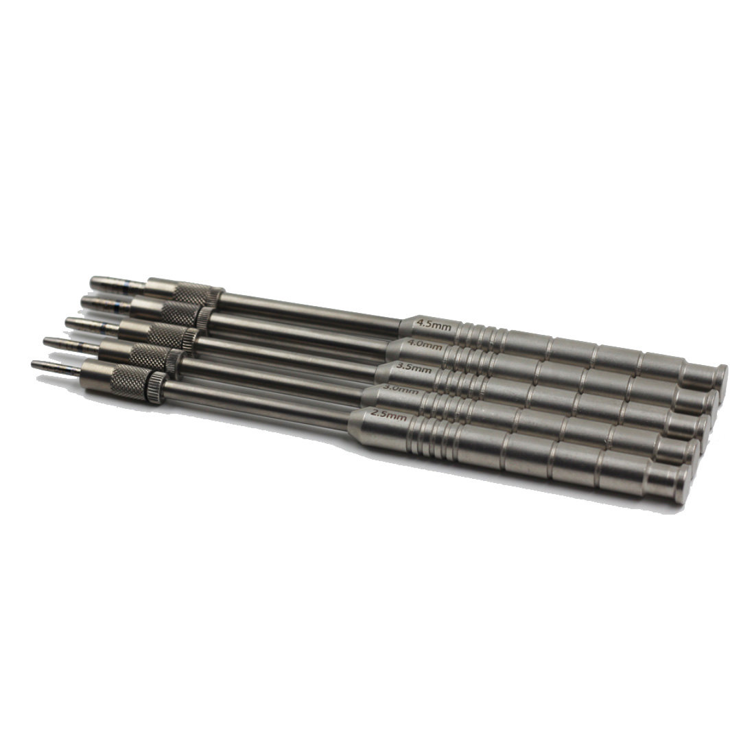 Julldent Osteotomes Convex For Expansion/Condensation Straight Set Of 5