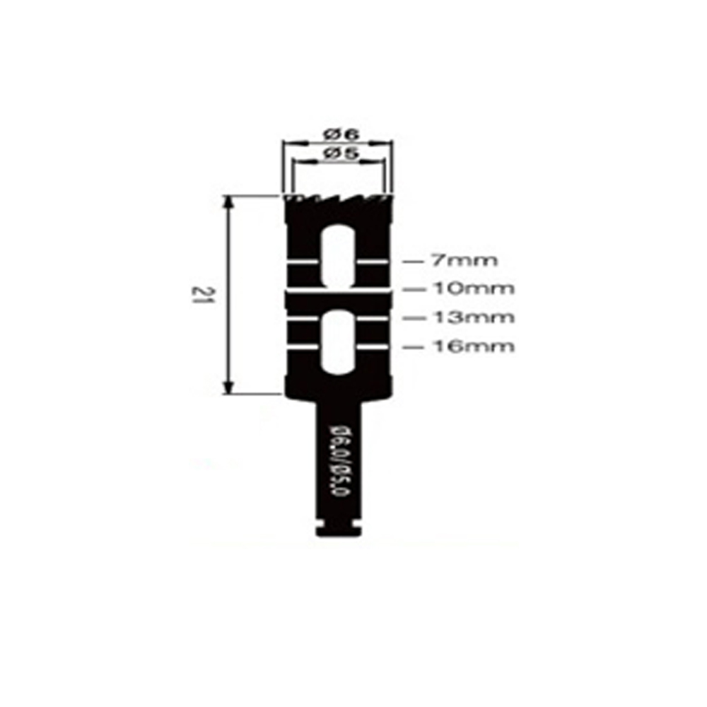 Julldent Long Trephine Drill for Implant Removal - Julldent124B (6mm)