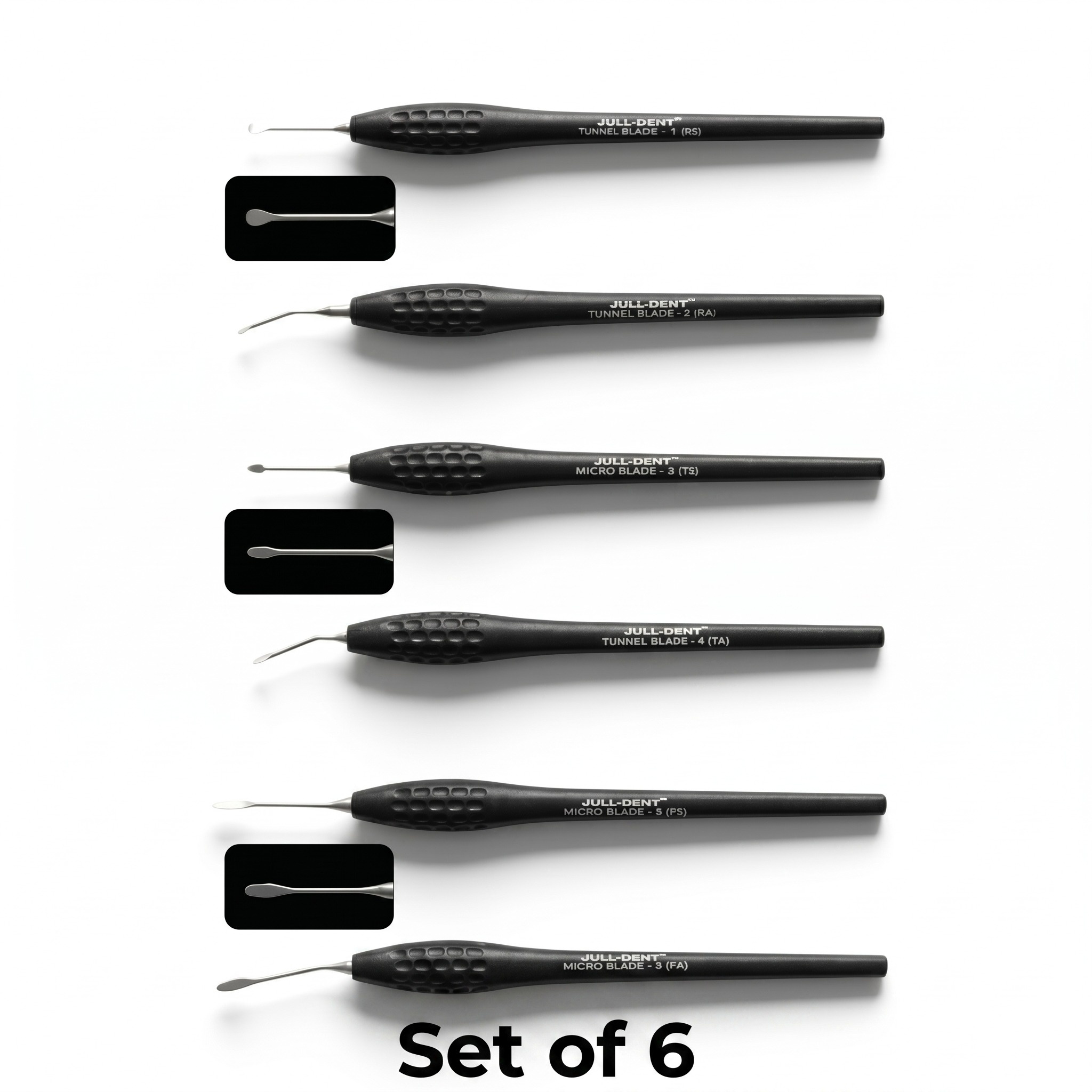 Julldent Micro Tunnel Blade - Set of 6