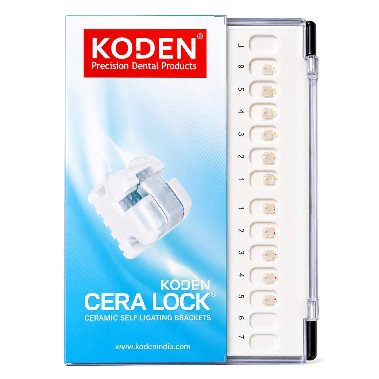 Koden Cera Lock MBT Ceramic Self Ligating Bracket Kits