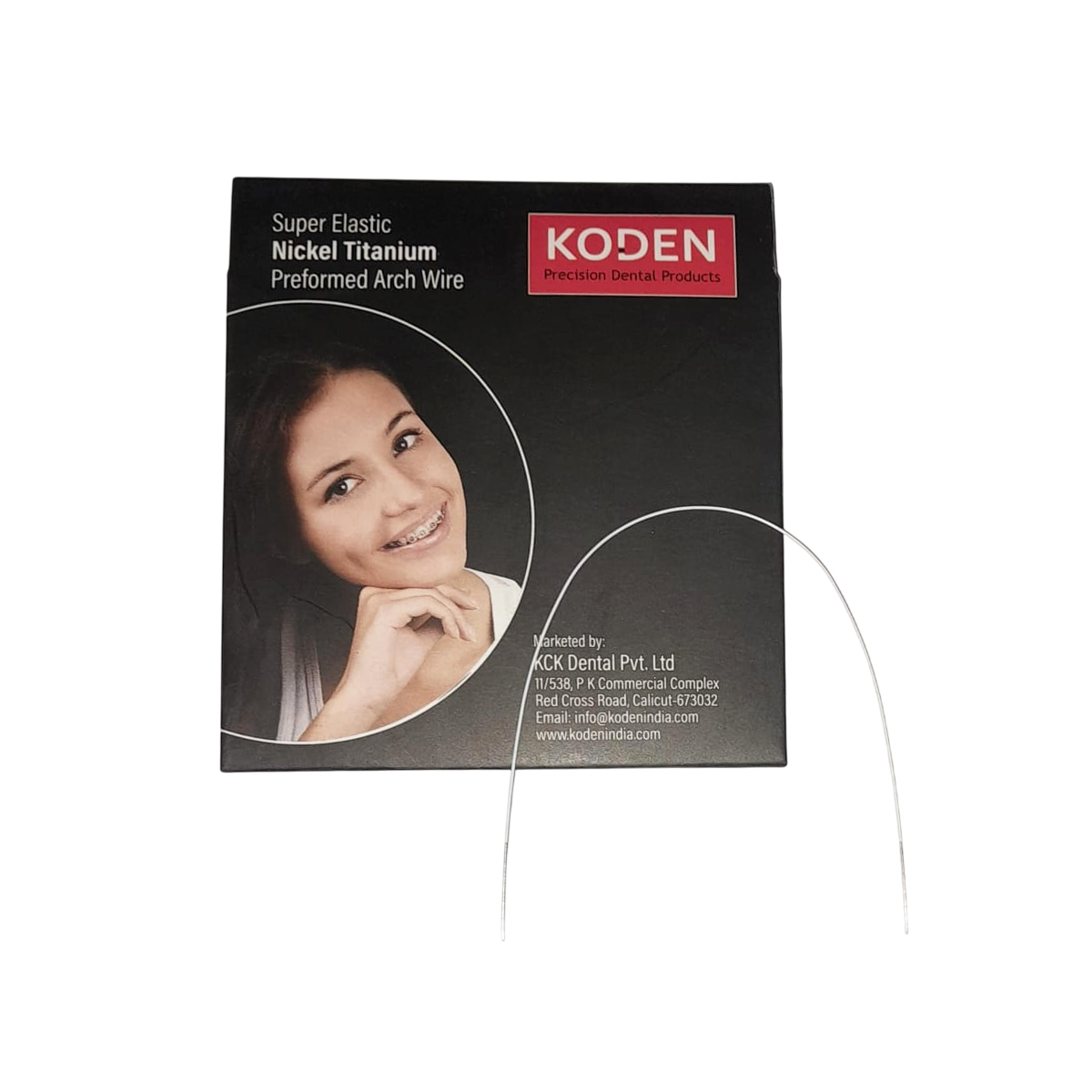 Koden Superelastic Ceramic Coated NiTi Archwires - Round Lower 0.016 (Pack of 1)