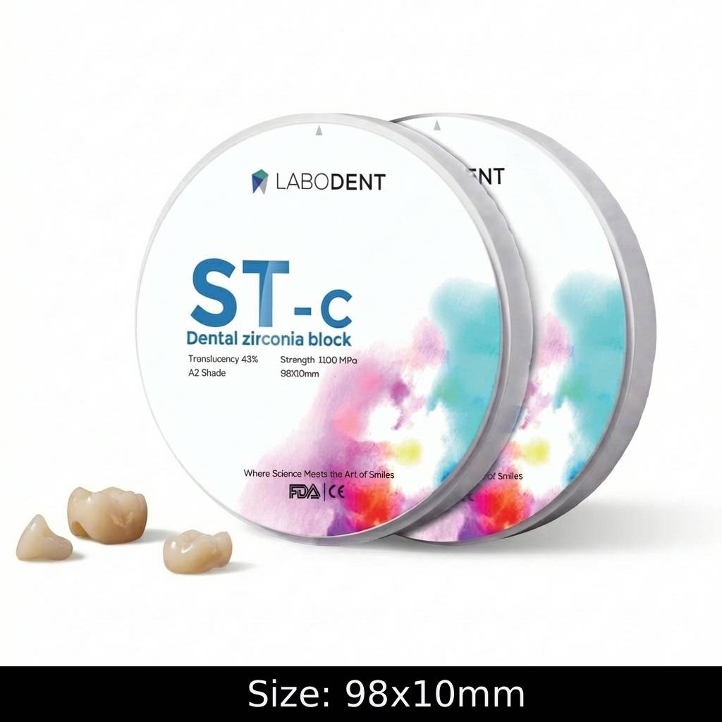 Labodent Zirconia Ceramic Blank ST-C | A2 Shade | 10mm | Pre-Shaded CAD/CAM Disc