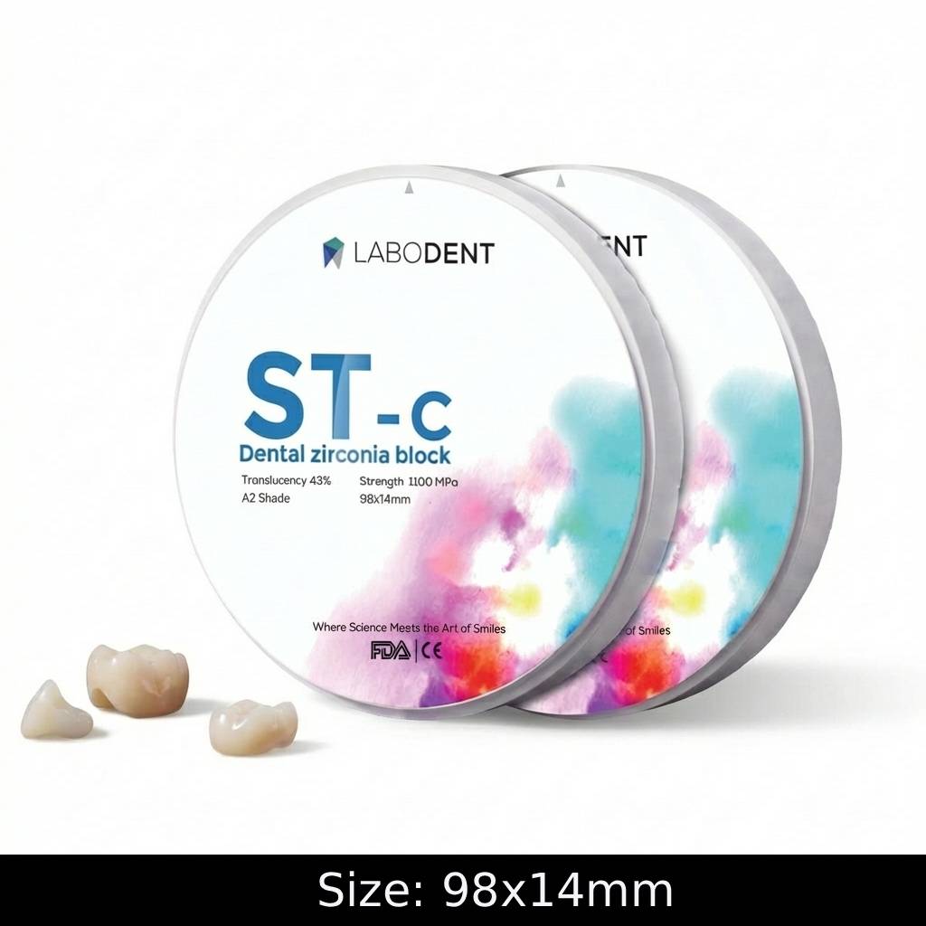 Labodent Zirconia Ceramic Blank ST-C | A2 Shade | 14mm | Pre-Shaded CAD/CAM Disc