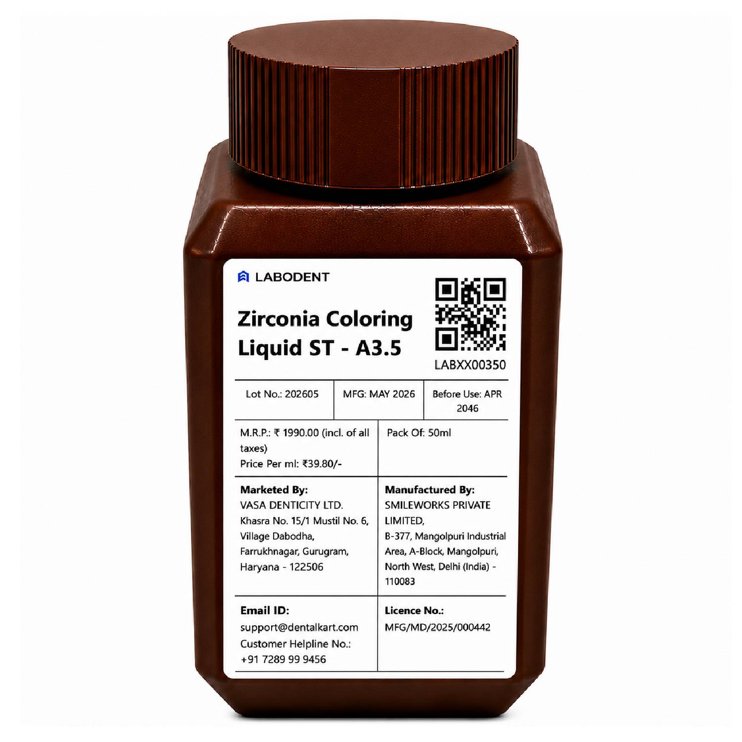Labodent Zirconia Dentin Coloring Liquid ST 50ml-A3.5 Shade