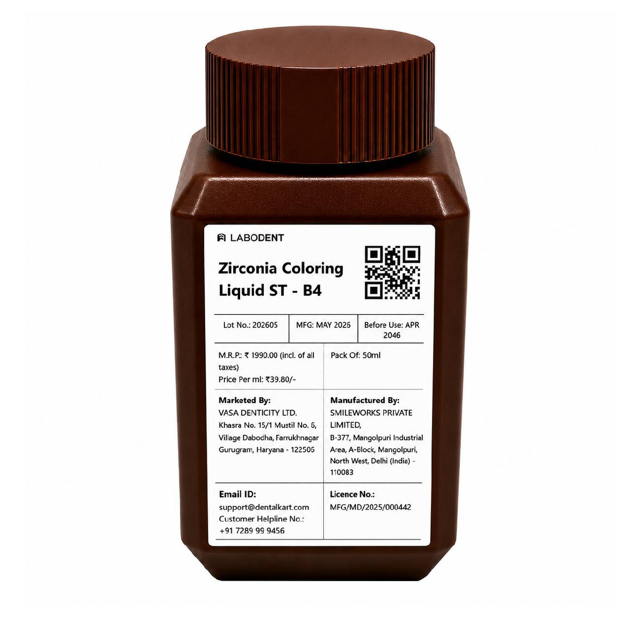 Labodent Zirconia Dentin Coloring Liquid ST 50ml-B4 Shade