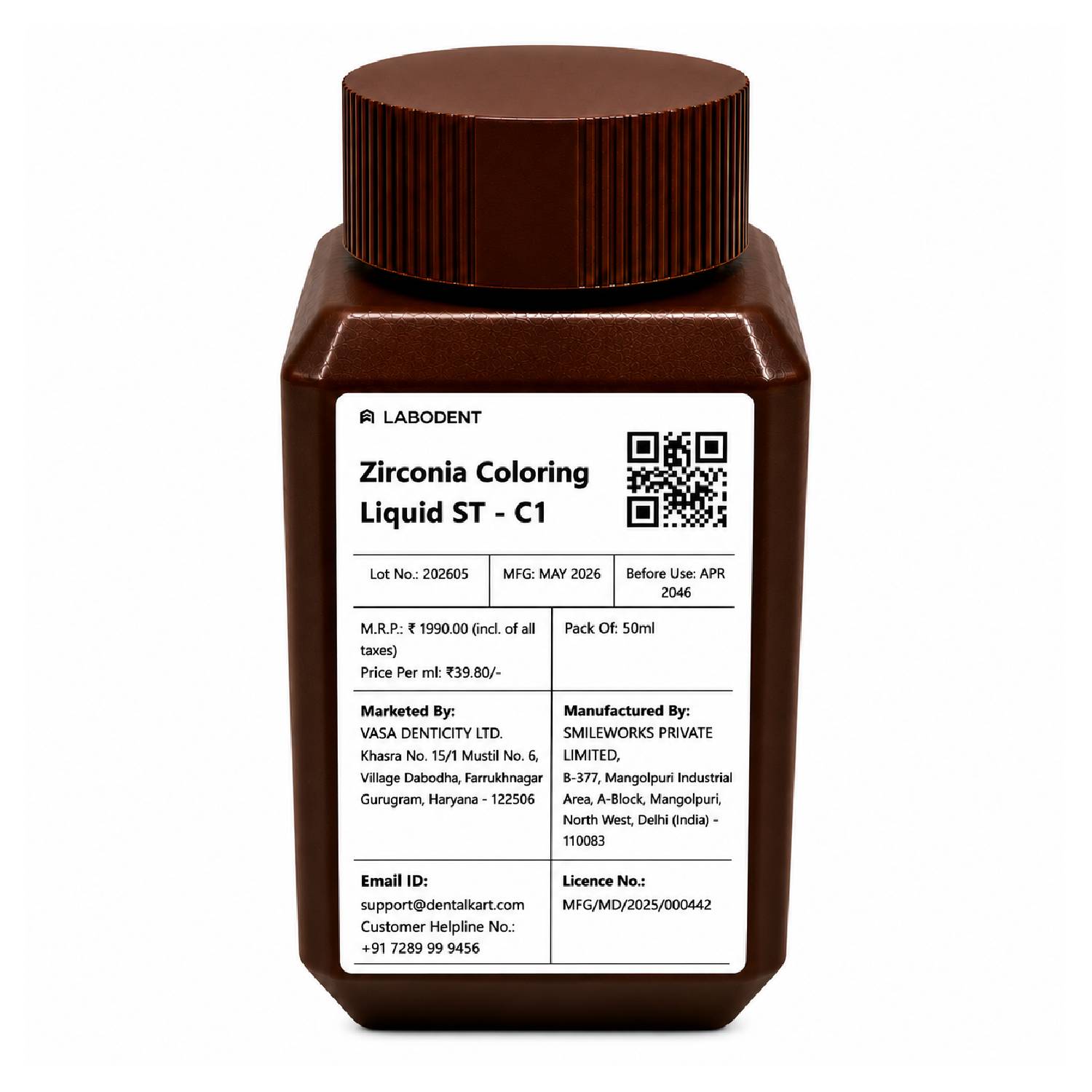 Labodent Zirconia Dentin Coloring Liquid ST 50ml-C1 Shade