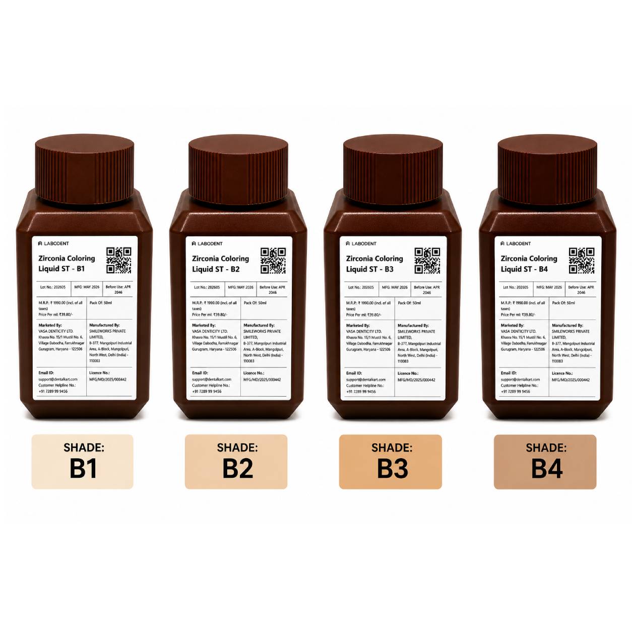 Labodent Zirconia Dentin Coloring Liquid ST - B Shade Series (50ml)