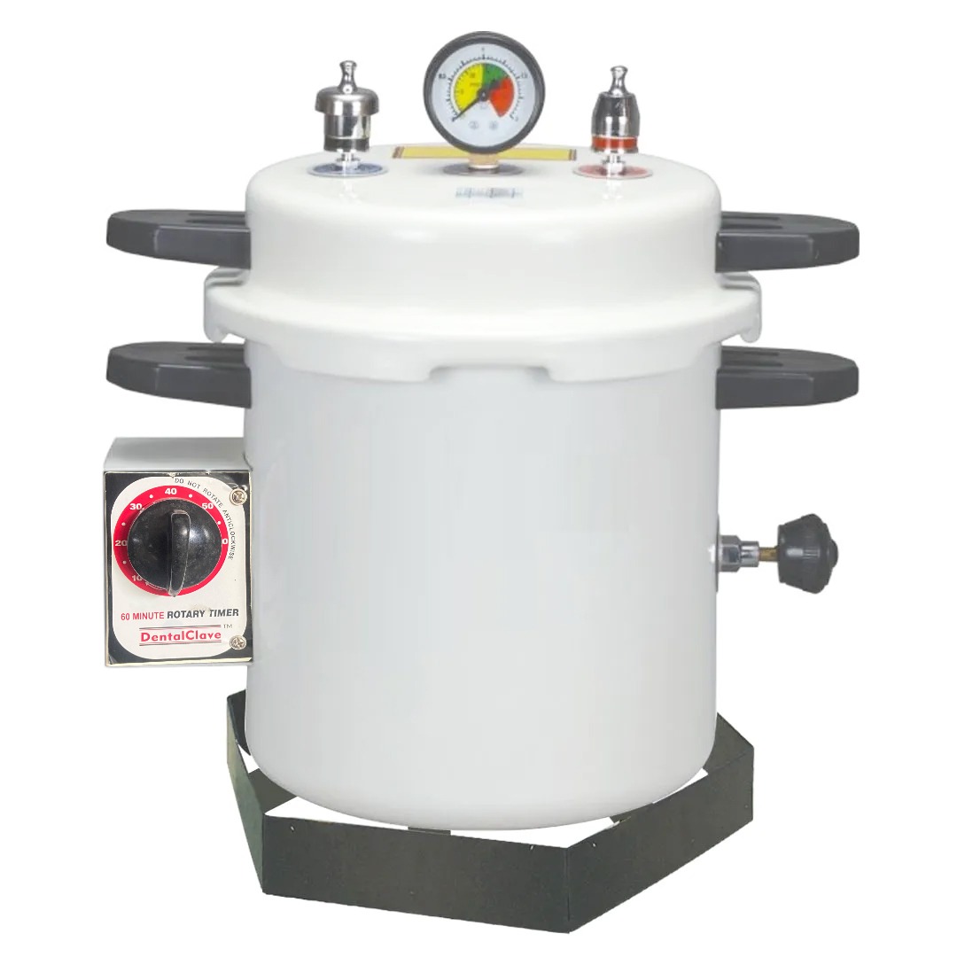 Life Dentalclave With Rotary Timer - 12 Litres (Cream) With Drum (8 x 8 inches) [ST911EPT]