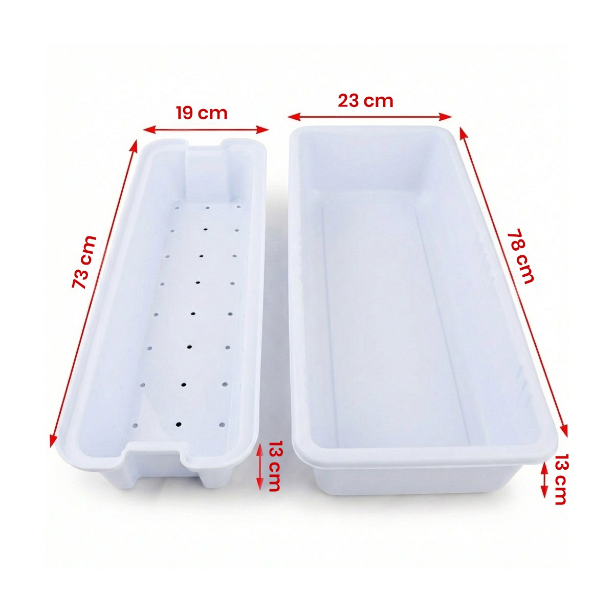 Life Steridex Disinfection Soaking Tray (White) - 10 Litres