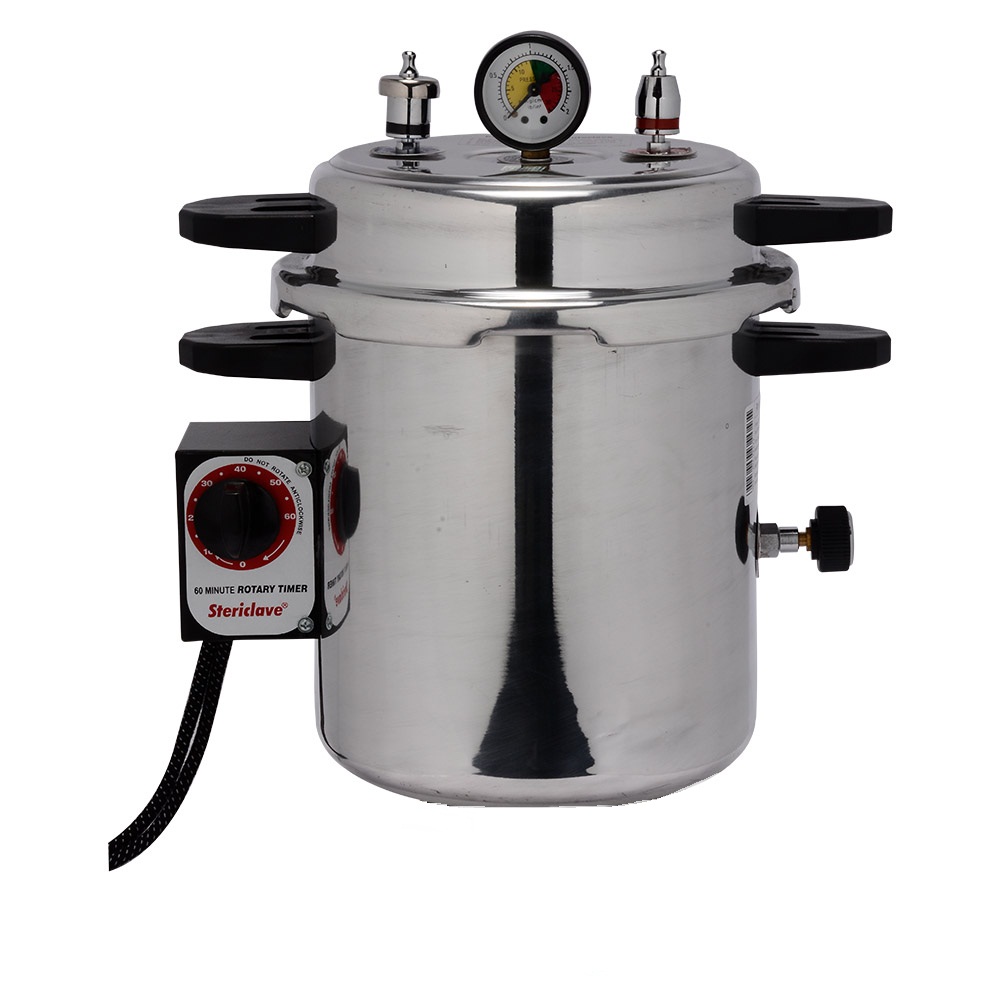Life Steriware Dental Autoclaves With Rotary Timer in Mirror Finish