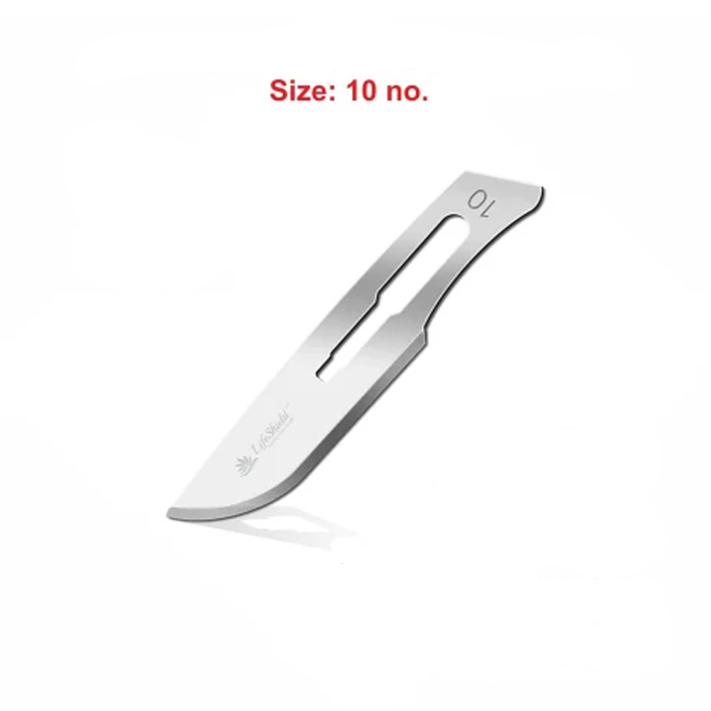 LifeShield Sterile BP Surgical Blade Size #10 (Pack of 100)