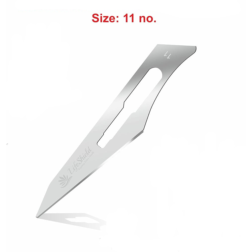 LifeShield Sterile BP Surgical Blade Size #11 (Pack of 100)